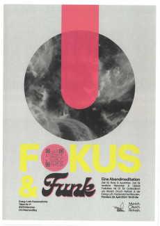 Plakat für Fokus und Funk in Passionskirche