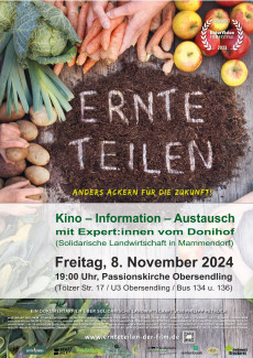 Plakat zum Film "Ernte teilen"